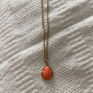 Kendra Scott orange necklace